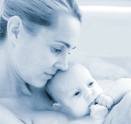 woman feeling blue after childbirth