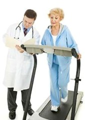 Woman in Cardiac Rehab