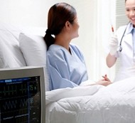 Picture of Woman Having Chemical Stress Test