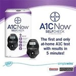 bayer A1C diabetic home testing kit