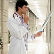 Oncologist Determining Prognosis