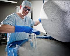 eggs being frozen