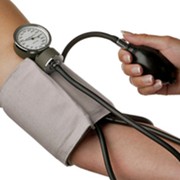 taking a blood pressure reading