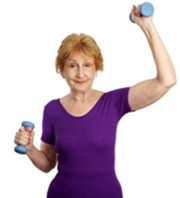 Woman in Cardiac Rehab Exercise Program