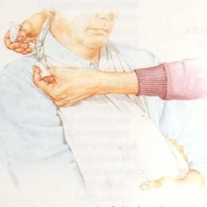 injured arm sling