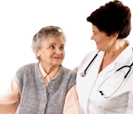 Older woman recovering  from stroke